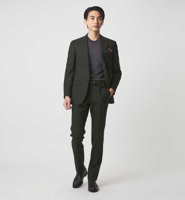 UNITED ARROWS green label relaxing「REDA トロピカル 無地 スリム ノープリーツ スーツパンツ」|スーツ|