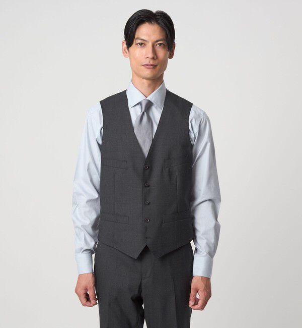 UNITED ARROWS green label relaxing「REDA トロピカル 無地 5B スーツベスト」|スーツ|