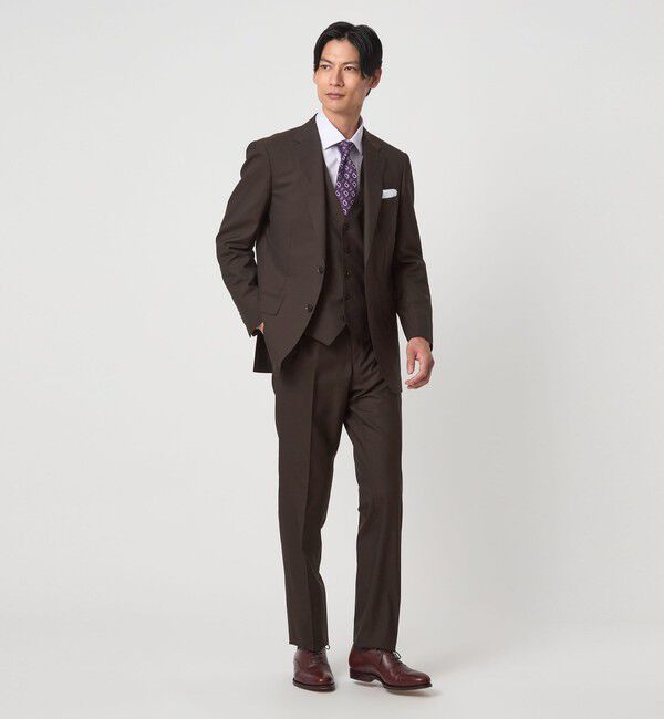 UNITED ARROWS green label relaxing「REDA トロピカル 無地 5B スーツベスト」|スーツ|