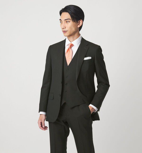 UNITED ARROWS green label relaxing「REDA トロピカル 無地 5B スーツベスト」|スーツ|