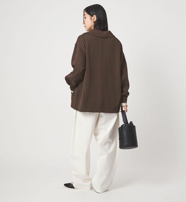 UNITED ARROWS green label relaxing「【WEB限定】＜at ease＞ダブルフェイス エリツキ プルオーバー カットソー」|Tシャツ・カットソー|