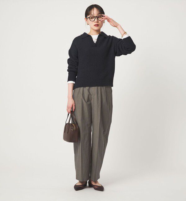 UNITED ARROWS green label relaxing「FAbRICA 2タック ワイド パンツ」|チノ|