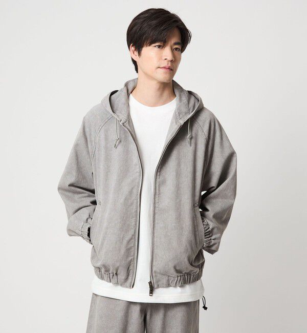 UNITED ARROWS green label relaxing「プリント バイオ フード ブルゾン」|その他|MD.GRAY