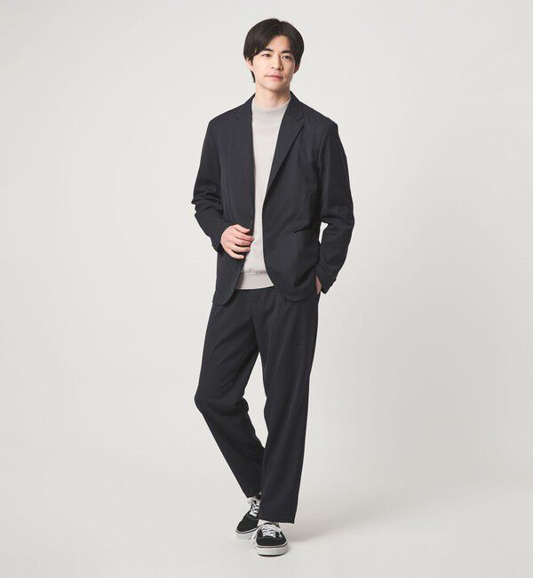 UNITED ARROWS green label relaxing「DICROS ポリエステル ツイル 1プリーツ W2 ユーティリティパンツ -ストレッチ・撥水-」|チノ|