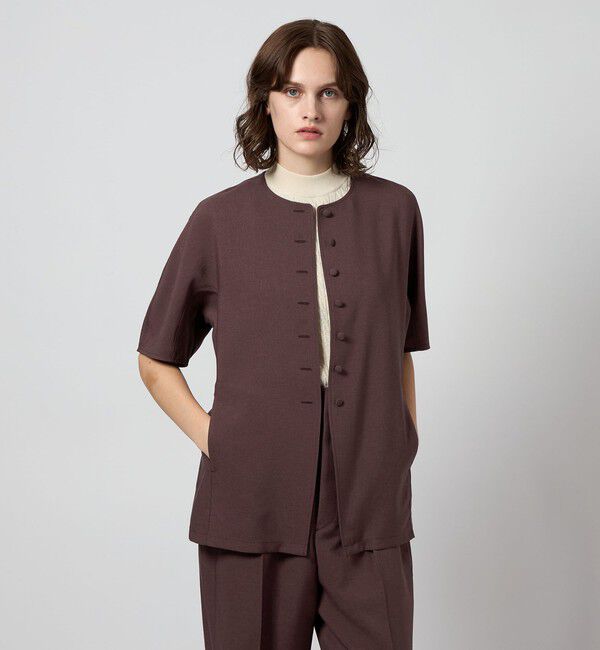 STEVEN ALAN「＜Steven Alan＞スラブ オックス ブラウス」|シャツ・ブラウス|DK.BROWN