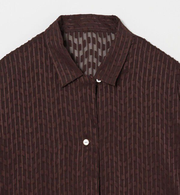 STEVEN ALAN「＜Steven Alan＞シフォン ジャガード シャツ」|シャツ・ブラウス|