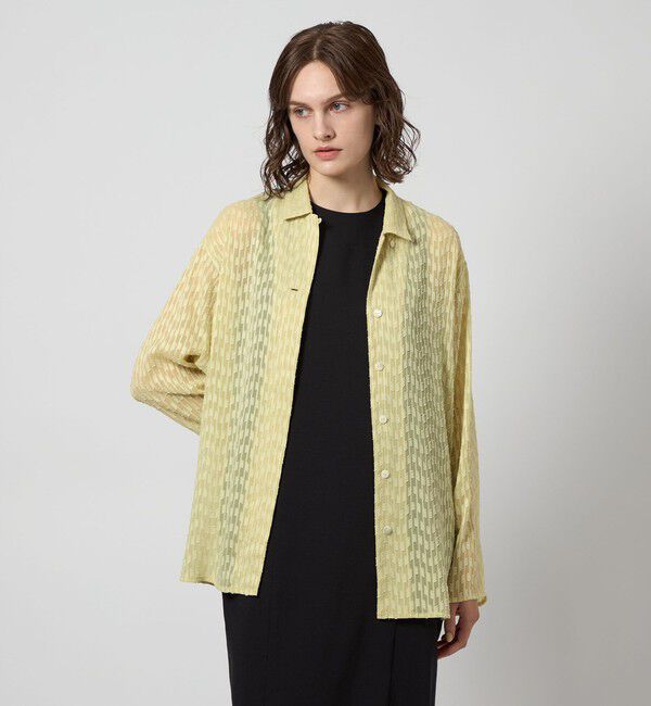 STEVEN ALAN「＜Steven Alan＞シフォン ジャガード シャツ」|シャツ・ブラウス|