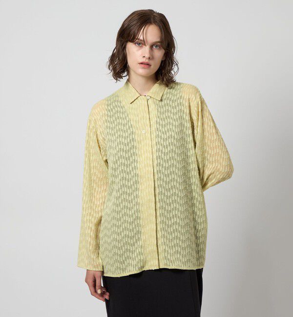 STEVEN ALAN「＜Steven Alan＞シフォン ジャガード シャツ」|シャツ・ブラウス|