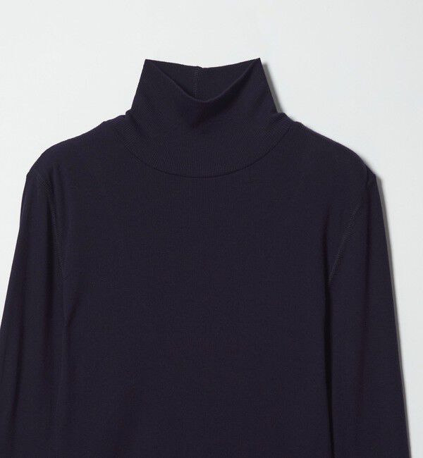 STEVEN ALAN「＜Steven Alan＞コットン シルク リブ タートルネック プルオーバー」|Tシャツ・カットソー|