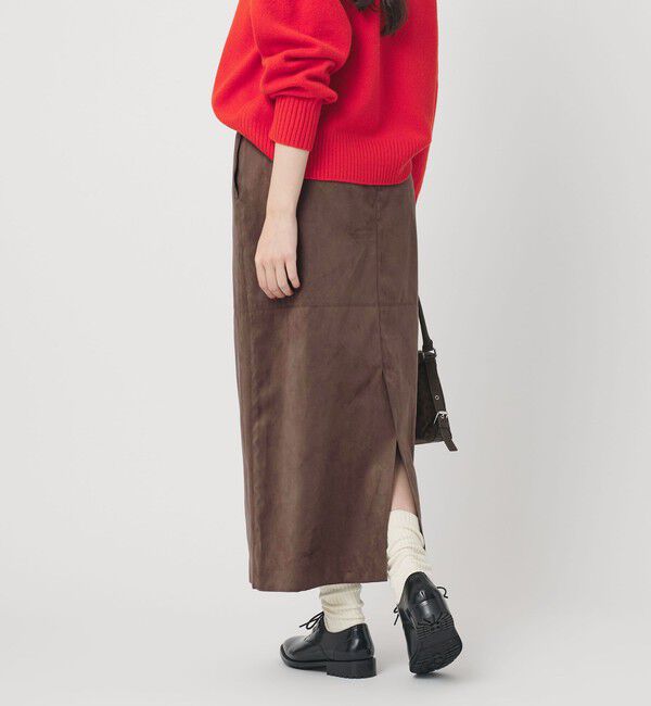 BEAUTY&YOUTH UNITED ARROWS「スエードライク Iラインスカート」|スカート|