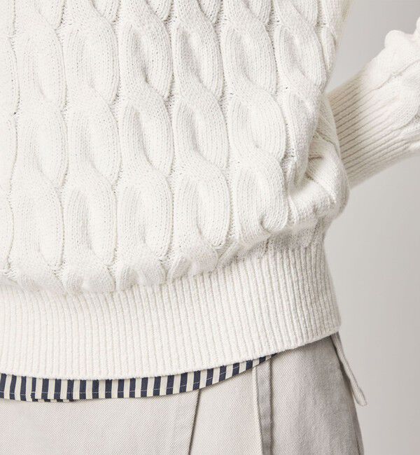 STEVEN ALAN「＜Steven Alan＞コットン ケーブル ニット」|ニット・セーター|