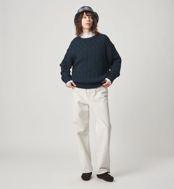 STEVEN ALAN「＜Steven Alan＞コットン ケーブル ニット」|ニット・セーター|