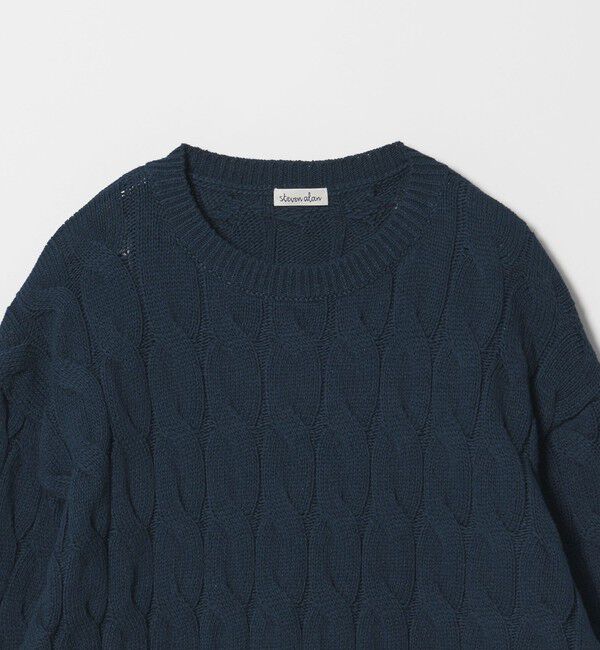 STEVEN ALAN「＜Steven Alan＞コットン ケーブル ニット」|ニット・セーター|