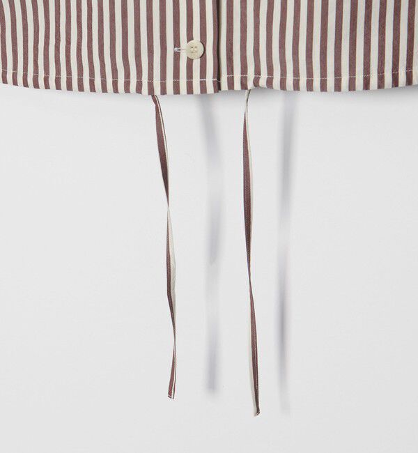 STEVEN ALAN「＜Steven Alan＞コットン キュプラ ストライプ フード シャツ」|シャツ・ブラウス|