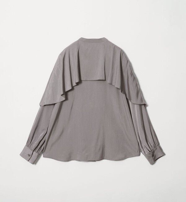 BEAUTY&YOUTH UNITED ARROWS「【WEB限定 Wardrobe DAILY MINIMAL】フリルレイヤーブラウス ウォッシャブル」|シャツ・ブラウス|