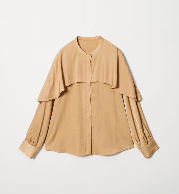 BEAUTY&YOUTH UNITED ARROWS「【WEB限定 Wardrobe DAILY MINIMAL】フリルレイヤーブラウス ウォッシャブル」|シャツ・ブラウス|