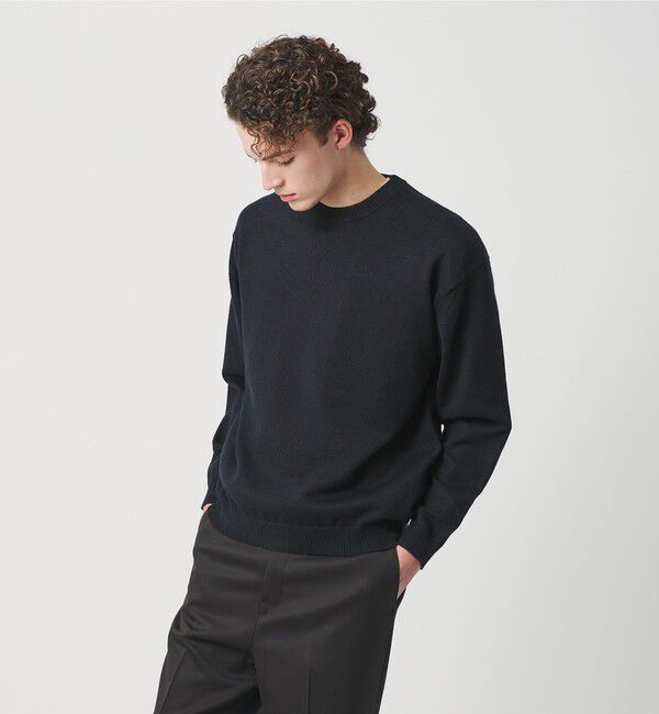 BEAUTY&YOUTH UNITED ARROWS「ハイブリッド リネン クルーネック ニット」|ニット・セーター|