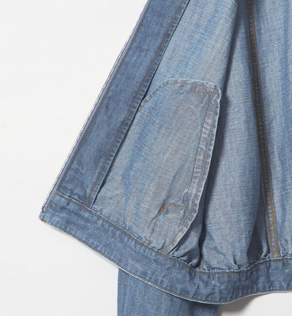 STEVEN ALAN「＜Steven Alan＞ライト デニム ジップ ブルゾン」|デニムジャケット|