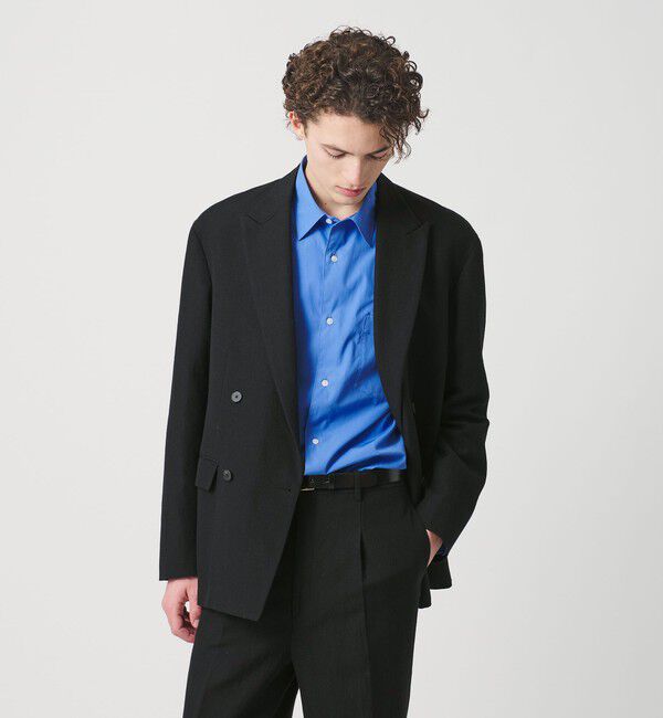 BEAUTY&YOUTH UNITED ARROWS「スリーク ウール リネン ダブル ジャケット セットアップ対応」|テーラードジャケット|