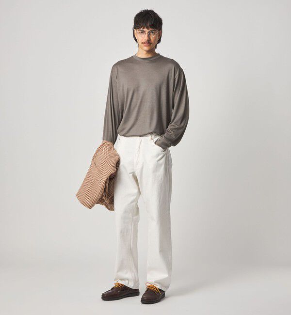 STEVEN ALAN「＜Steven Alan＞ メリノウール クルーネック ロングスリーブ Tシャツ」|Tシャツ・カットソー|