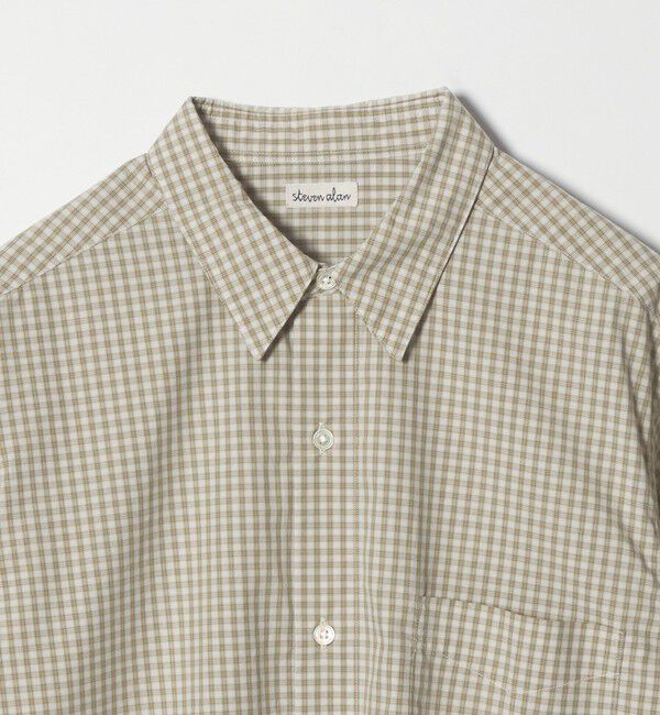 STEVEN ALAN「＜Steven Alan＞ 60 コンパクトヤーン チェック レギュラーカラー シャツ NARROW」|シャツ・ブラウス|