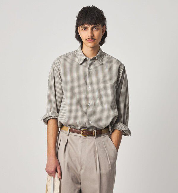 STEVEN ALAN「＜Steven Alan＞ 60 コンパクトヤーン チェック レギュラーカラー シャツ NARROW」|シャツ・ブラウス|