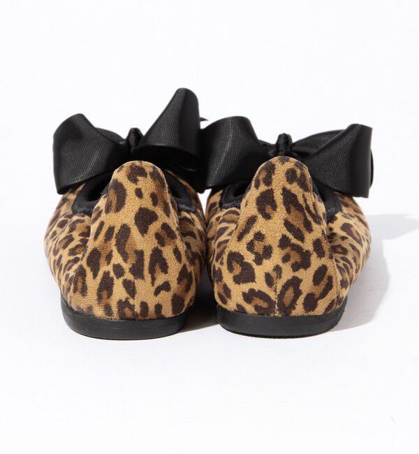 Ray BEAMS 「SEPTEMBER MOON / リボン バレエシューズ レオパード」|その他|