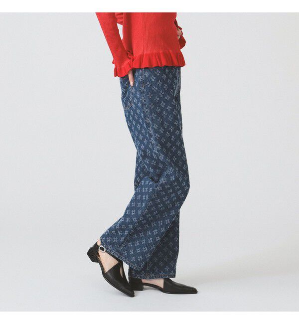 Ray BEAMS 「ジャカード デニム パンツ」|デニム|