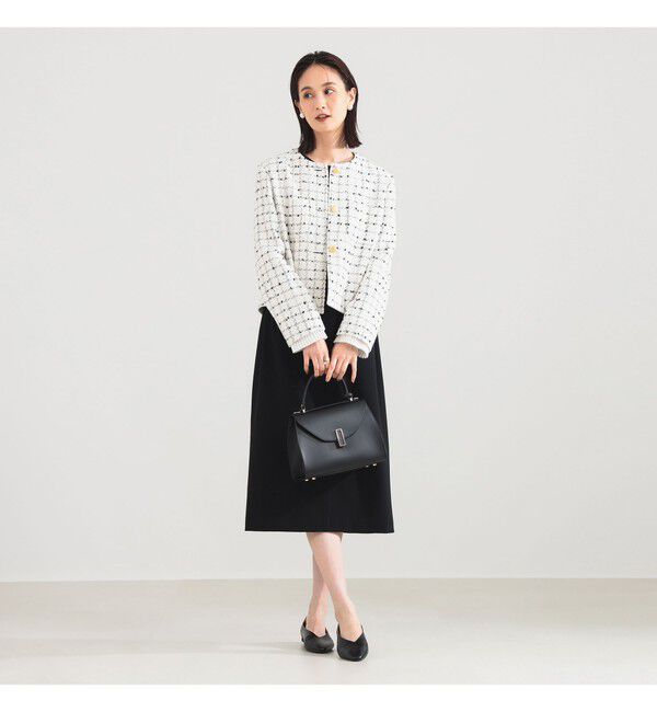 Demi-Luxe BEAMS 「ツイード ノーカラー ジャケット＊」|ダッフルコート|