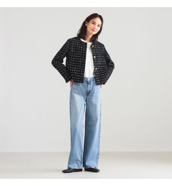 Demi-Luxe BEAMS 「ツイード ノーカラー ジャケット＊」|ダッフルコート|