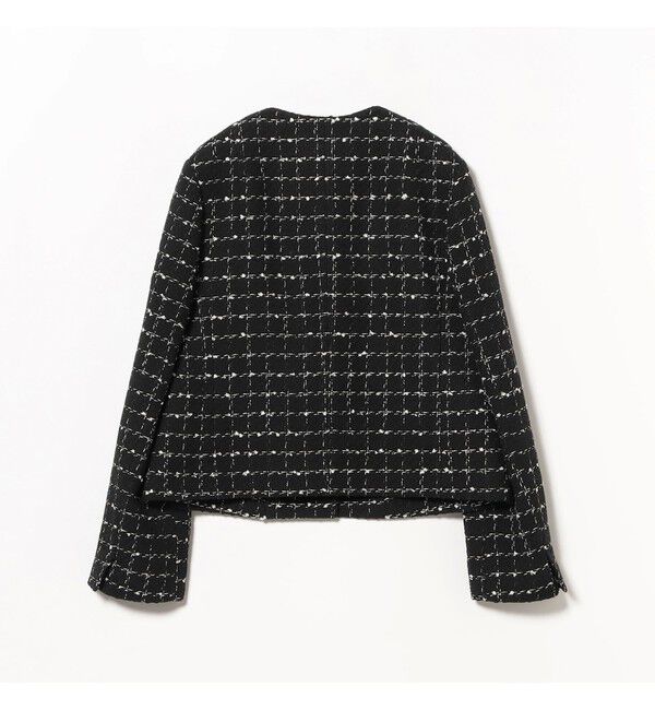 Demi-Luxe BEAMS 「ツイード ノーカラー ジャケット＊」|ダッフルコート|