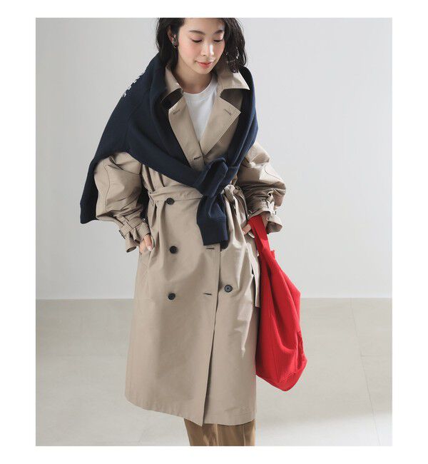 Demi-Luxe BEAMS 「AK+1 / ドルマンスリーブ風 トレンチコート」|ダッフルコート|