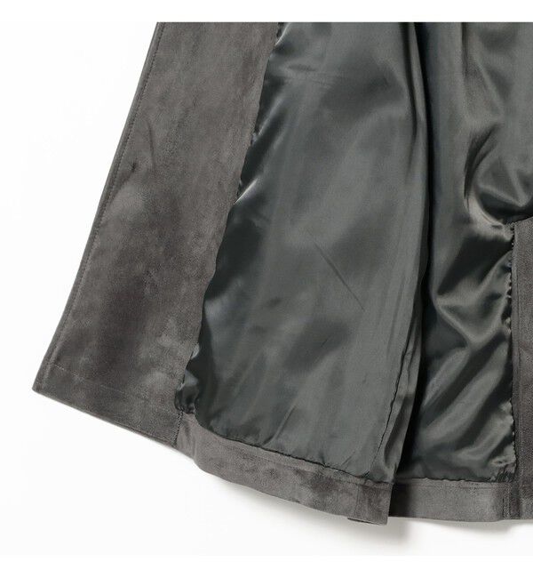 Ray BEAMS 「フェイク スエード ハーフ コート」|ダッフルコート|