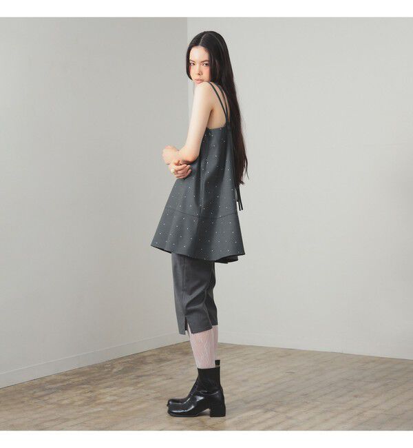 Ray BEAMS 「ドットプリント ミニ キャミワンピース」|ワンピース|