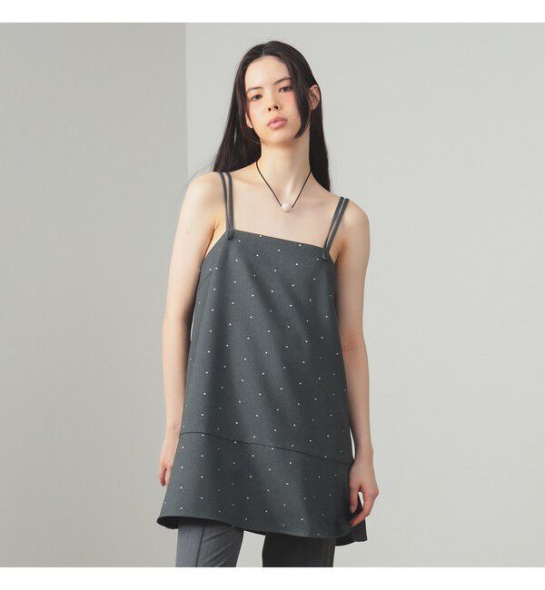 Ray BEAMS 「ドットプリント ミニ キャミワンピース」|ワンピース|