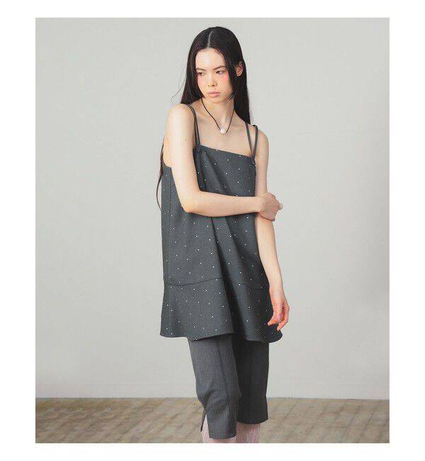 Ray BEAMS 「ドットプリント ミニ キャミワンピース」|ワンピース|