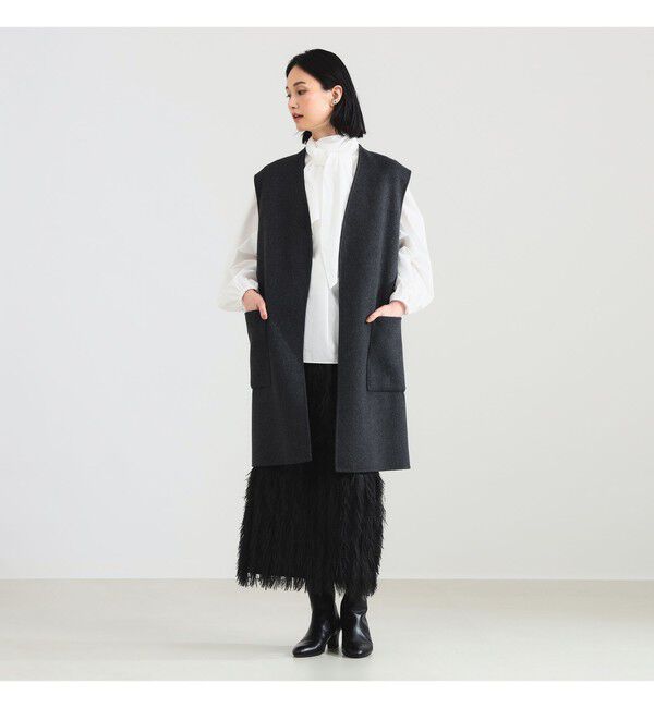 Demi-Luxe BEAMS 「リバー ロングジレ」|ダウン|