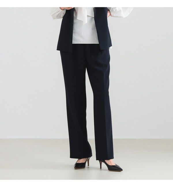 Demi-Luxe BEAMS 「トリアセ スリムパンツ」|チノ|NAVY