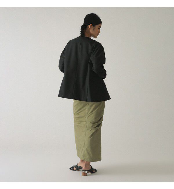 Ray BEAMS 「ノーカラー ビッグ ジャケット」|ノーカラージャケット|