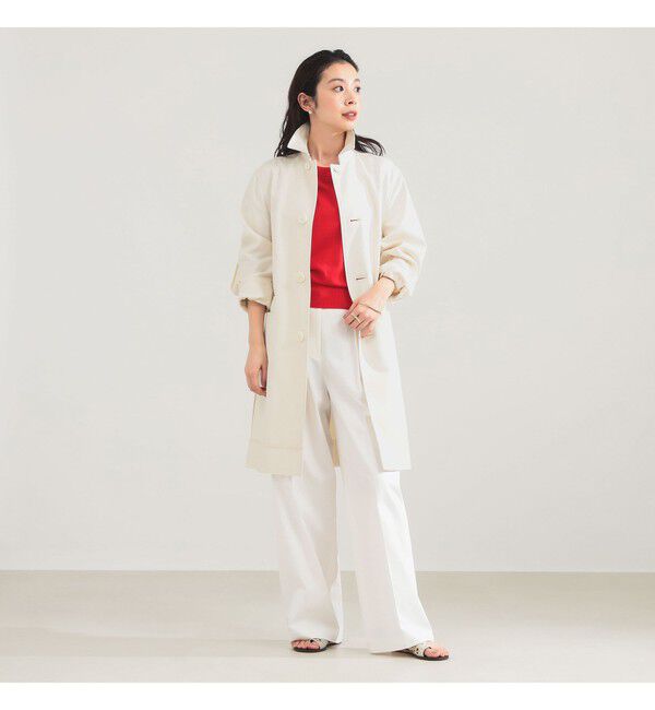 Demi-Luxe BEAMS 「AK+1 / バルカラー コート」|ダッフルコート|OFF_WHITE