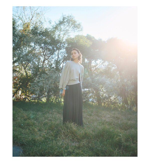 Demi-Luxe BEAMS 「AK+1 / 16ゲージ スビンコットン Vネック カーディガン」|ニット・セーター|