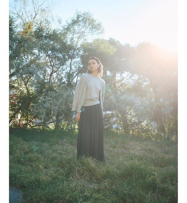 Demi-Luxe BEAMS 「AK+1 / 16ゲージ スビンコットン ノースリーブ ニット」|ニット・セーター|