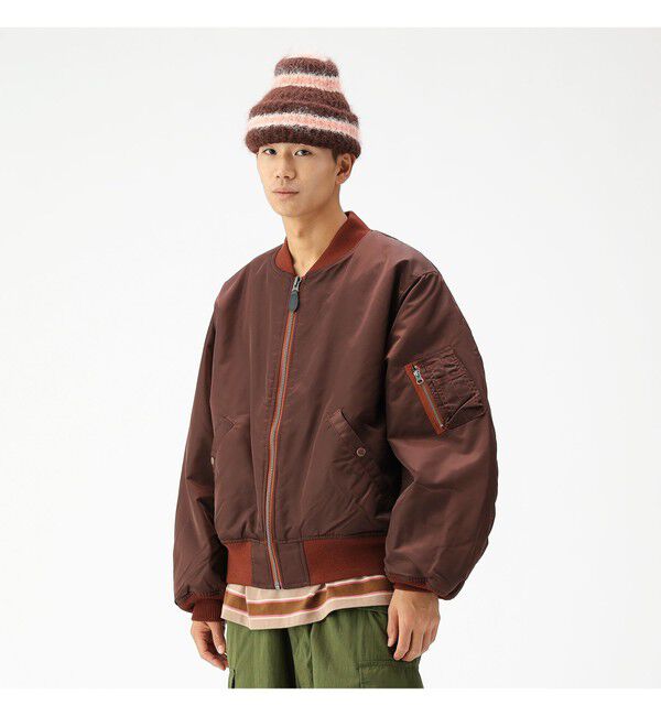BEAMS「リラックスフィット THERMOLITE(R) MA-1 （撥水）」|ブルゾン・スタジャン|