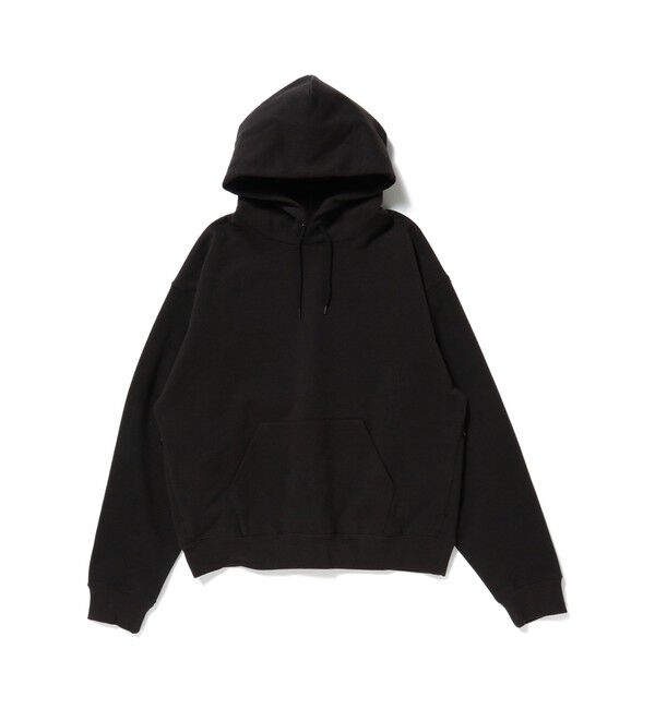 BEAMS「ショートレングス スウェット フーディ」|スウェット・ジャージ|BLACK