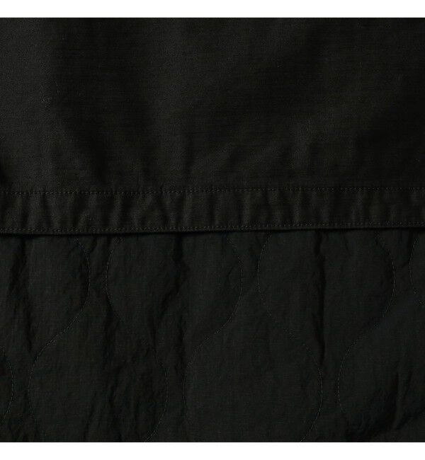 BEAMS「ワイドフィト バックサテン レイヤード M-65 ブルゾン」|ブルゾン・スタジャン|