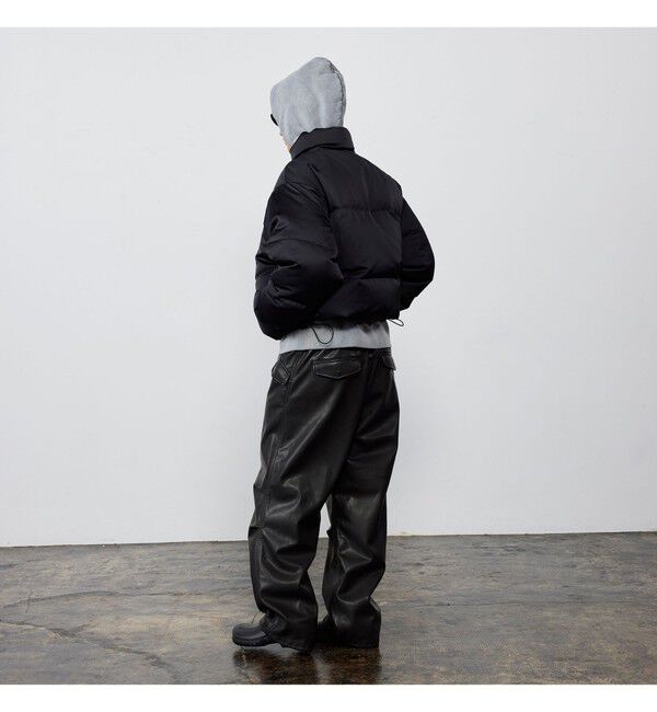 BEAMS「レザーライク ダウン ブルゾン」|ブルゾン・スタジャン|