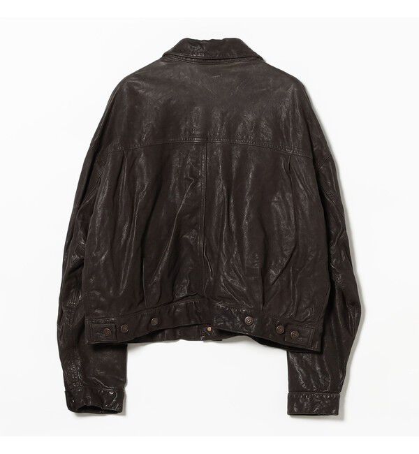 BEAMS「シープレザー ショート ジャケット」|ブルゾン・スタジャン|
