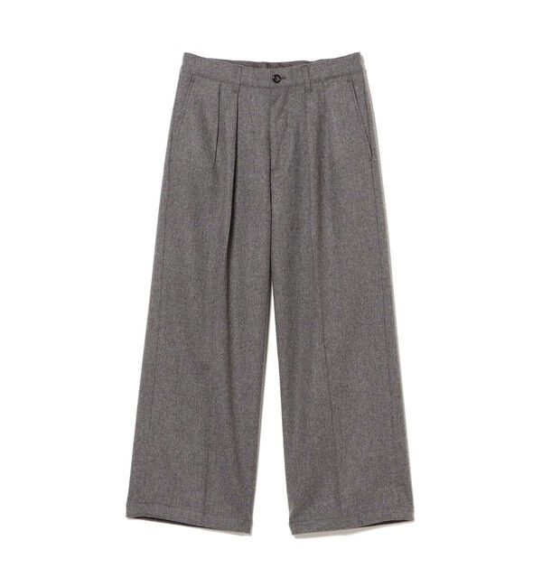 BEAMS「フランネル ワイド スラックス」|チノ|