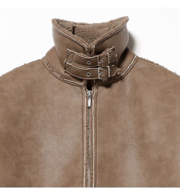 BEAMS「【別注】UNIVERSAL OVERALL / Synthetic leather Jacket」|ブルゾン・スタジャン|