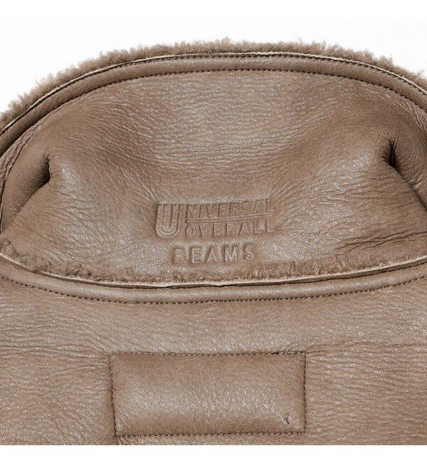 BEAMS「【別注】UNIVERSAL OVERALL / Synthetic leather Jacket」|ブルゾン・スタジャン|